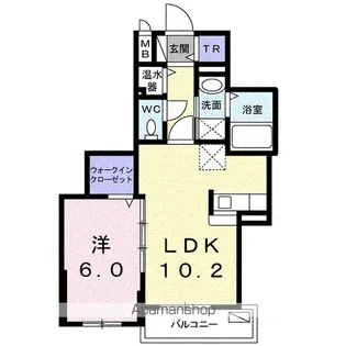 グランドコモンズⅡ【3階】の間取り